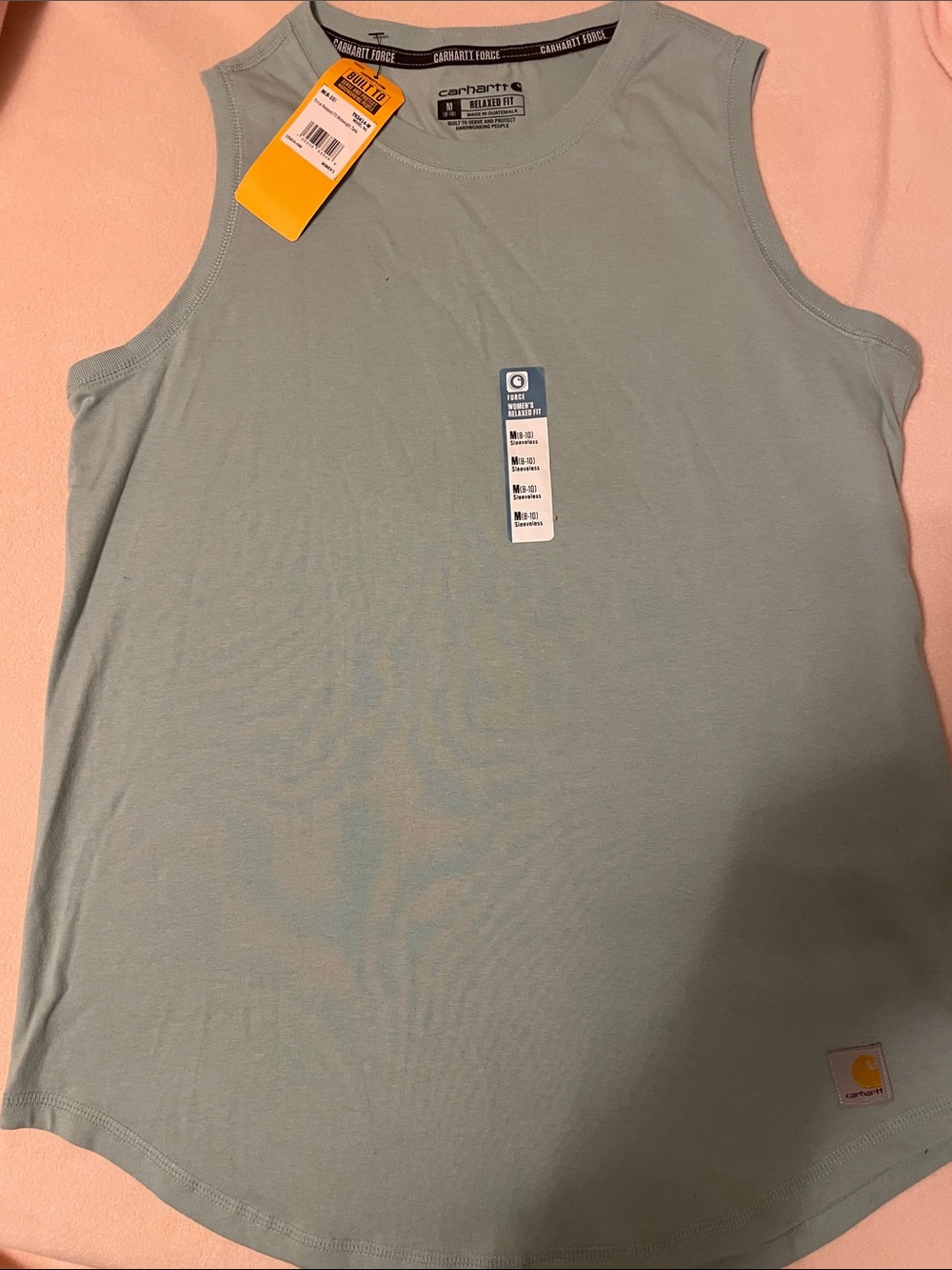 Carhartt Sleeveless Crew Tank in Sage Green